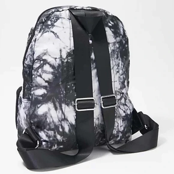 Aimee Kestenberg Nylon Packable Backpack  Leather Trim Tie Dye - Picture 5 of 8